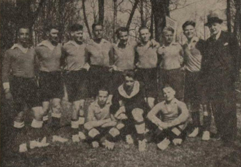 Progresīvās jaunatnes futbola komanda 1934.gadā